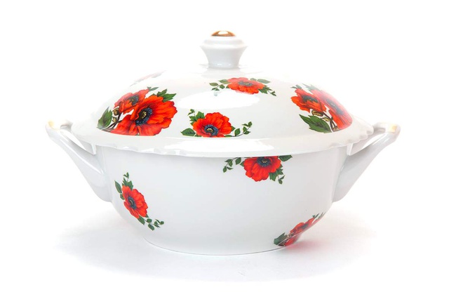 Сервиз столовый 35 предм. Гранёный Маковое поле