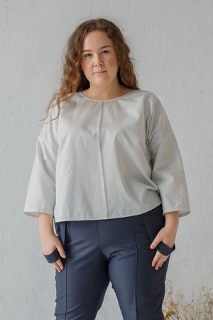 Блуза лапка кроп