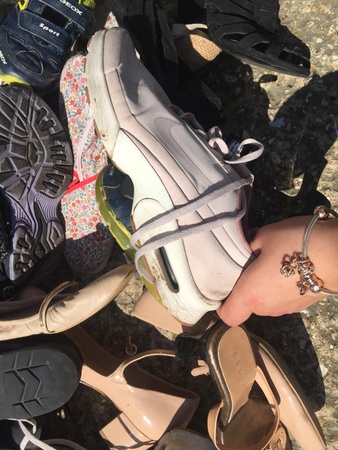 Обувь женская мужская детская оптом секонд-хенд second-hand из Англии крем grade creame A extra спортивная сток