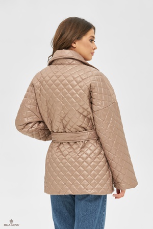 MILA NOVA КУРТКА К-168 КАПУЧИНО