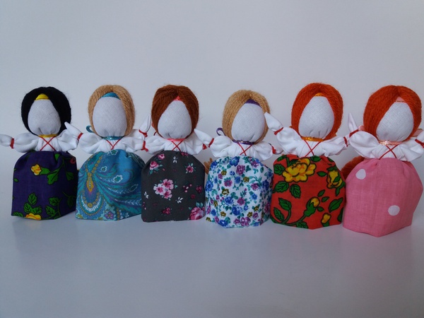 Handmade. Женский оберег "На счастье" Кукла-мотанка. Подарок.