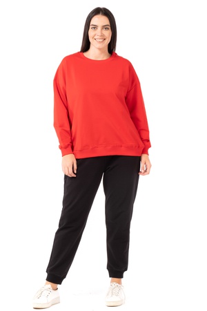 Толстовка с круглым вырезом