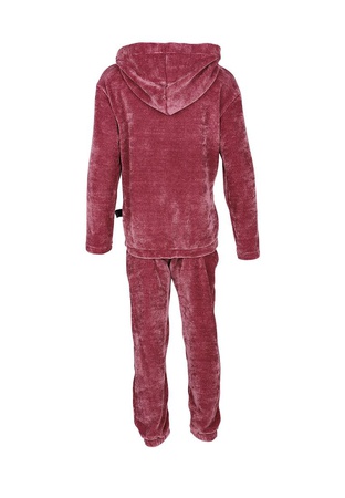 Костюм из вязаного велюра малиновый Yumster YG.21.42.007-110