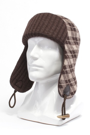 Ушанка из трикотажа шерст 84925