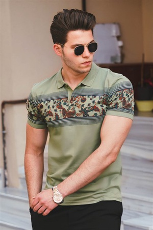 Футболка с воротником-поло