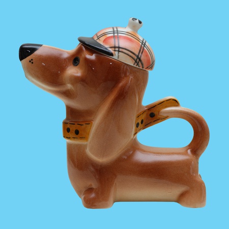 Чайник фарфоровый Такса Мотя