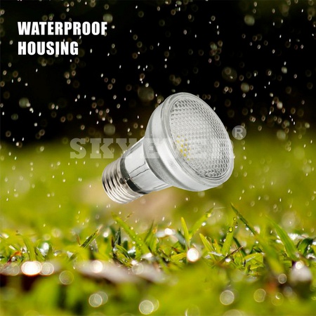 Стеклянная светодиодная лампа PAR16 Точечная лампа COB 7 Вт E26/E27 с регулируемой яркостью IP65