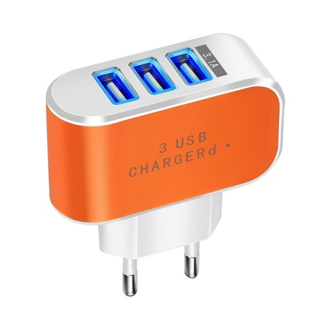 Işıklı USB 3 Bağlantı Noktalı Şarj Cihazı