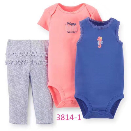 Üç parçalı set, pantolon artı iki bodysuits