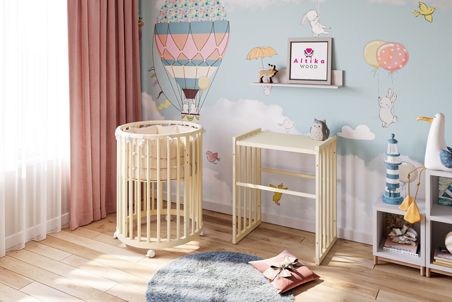 Dönüştürülebilir yatak 8 'i 1 arada Eva Standart - Beyaz