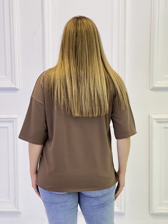 Футболка 013 табачно- коричневый