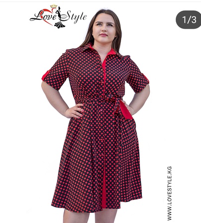 Платье в горошек