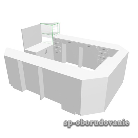 Нейл-бар из белого ЛДСП