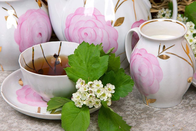 Сервиз чайный 15 предметов Белый лебедь Весенний