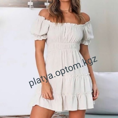 снова белое платье для прогулок на солнышке В реале белоснежный цвет Полностью на резинках, поэтому хорошо садится по фигуре.