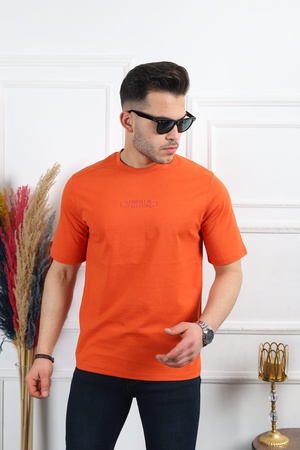 Мужская футболка полу оверсайз