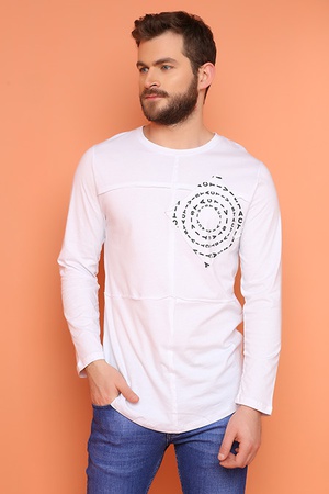 Baskılı Erkek Sweatshirt