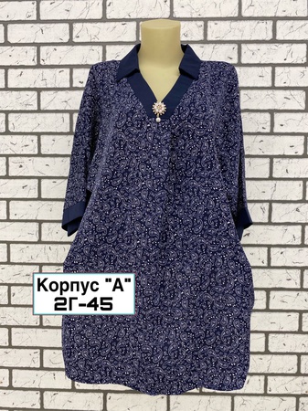 Women's long blouse of large sizes