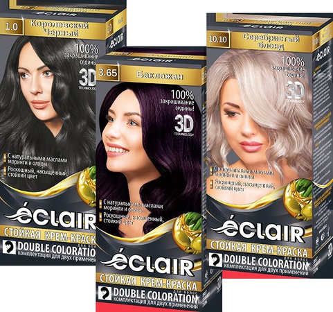 Стойкая крем-краска для волос Eclair 3D