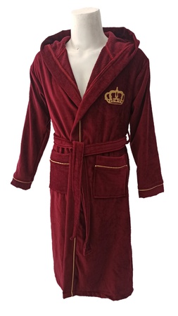 Kadife arabiyeli kapsonlu bornoz