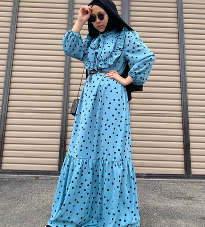 Gizli fermuarlı elbise