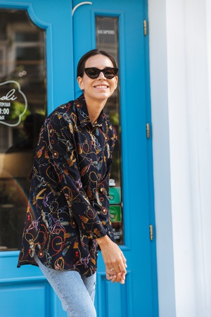 Женская удлиненная рубашка