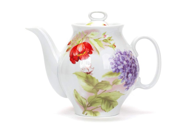 Сервиз чайный Альпийские цветы (Белый лебедь, 14)