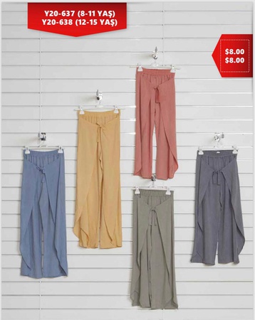 Bağcıklı Viskon Pantolon