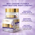 Yuthika Youth & Glow Deep Restore Night Cream for Women, Oil-Free, Reduces Dark Spots & Wrinkles (50g)