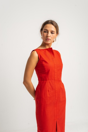 Summer&#39;20 / Keten kalem elbise