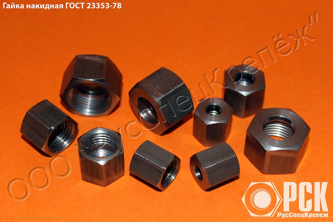 Hex nut with collar gost 8918-69