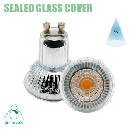 Cam LED GU10/JDR Spot Lamba Bardağı COB 5W Kısılabilir