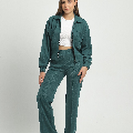 Örme fermuarlı eşofman