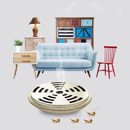 Держатель-подставка для спиралей от комаров с отверстиями в крышке