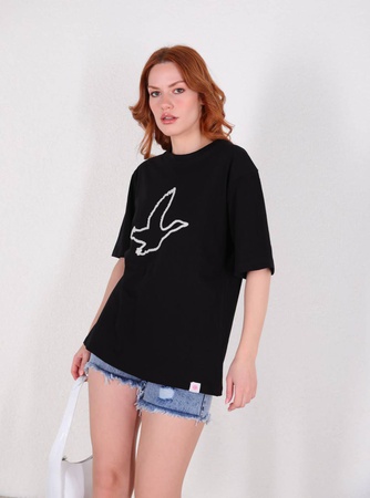 Baskılı kadın tişörtü