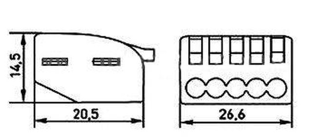 Clamp connecting screw 5-pin