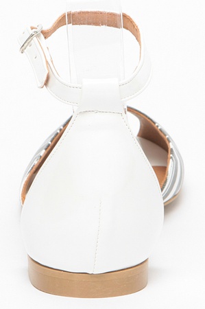 Черно-белые сандалии sa015