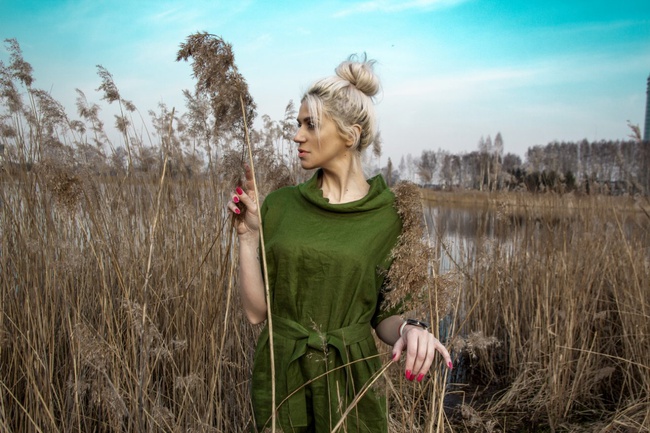 Платье льняное Оверсайз