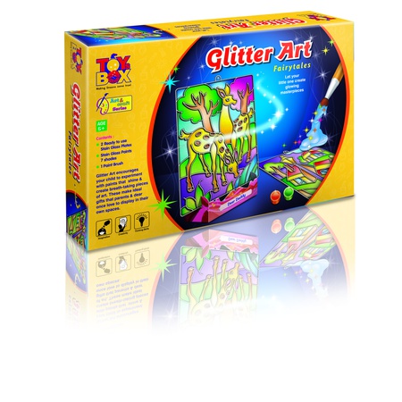 Раскраска блёстками