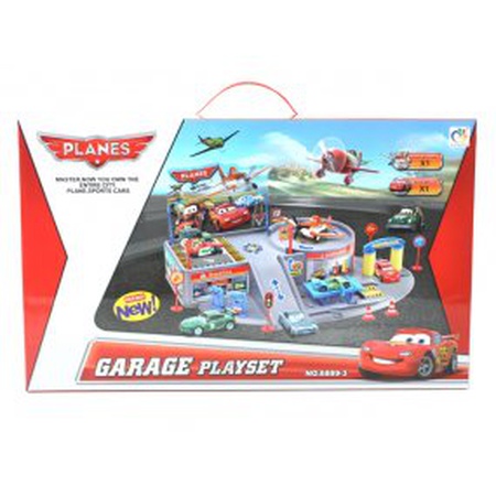 Parking CARS2 metal. machine + metal. plane in