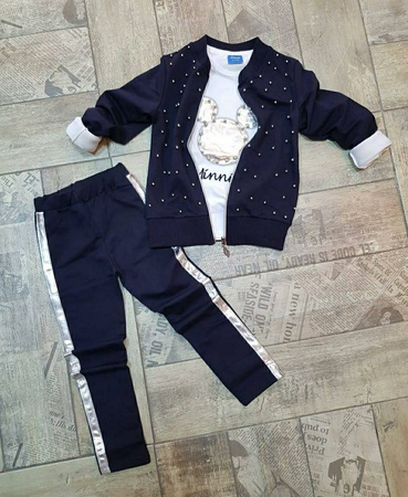 Minie boncuklu hırkalı takım