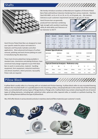 Валы из твердого хрома, Подшипники, Шариковые передаточные устройства, Ролики, Направляющие LM, Шариковый винт, Прецизионные подшипники