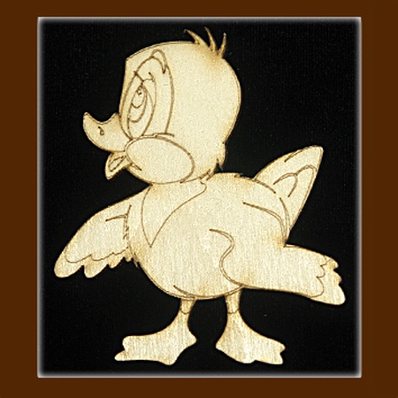 Wooden blank figurine for coloring