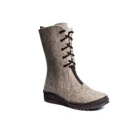 56009* Валенки школа св.войлок шерсть тэп коричнев