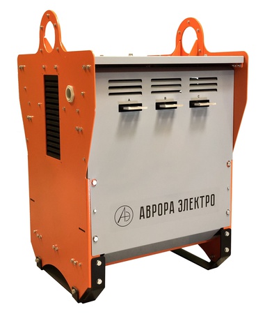 Station (transformer) for heating concrete and soil