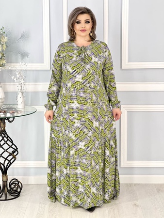 Нарядное платья с шнуровкой по вороту