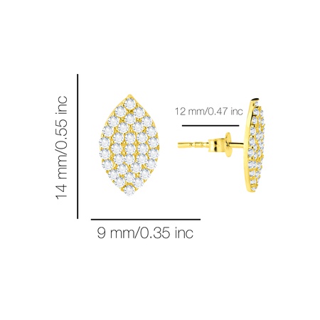 Even & Pétra 14k Gold Stone Drop Earrings