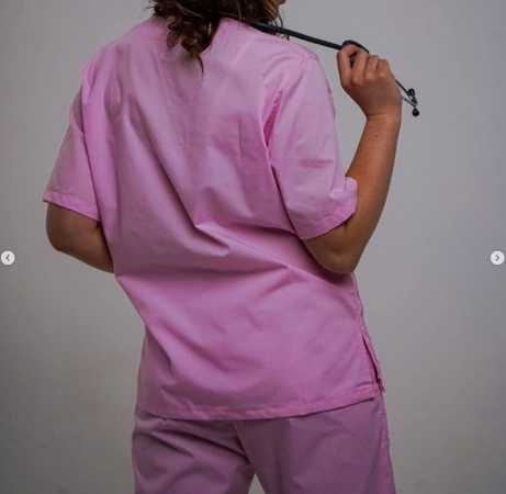 Костюм медицинский женский рубашка и брюки с карманами медицинская одежда для женщин спецодежда