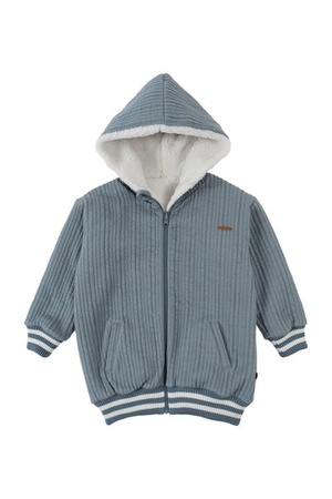 Kapitone kapüşonlu krep ceket