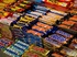 Quality Street, Ferrero Nutella, Kitkat, Bounty, Malteasers, Mars, Snickers, Ferrero Chocolate